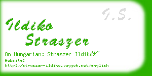 ildiko straszer business card